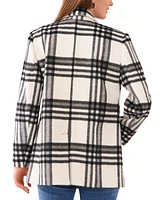 Vince Camuto Women's Plaid Double-Breasted Blazer