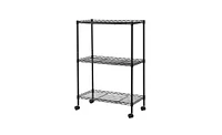 Slickblue All-Purpose 3-Tier Utility Cart Versatile Shelving for Home, Office, and Storage Solutions