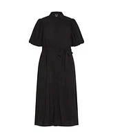 City Chic Plus Davina Plain Dress