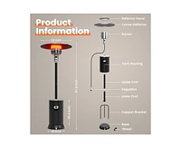 Pamapic 48000 Btu Brown Propane Patio Heater with Cover