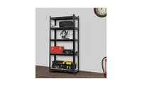 Slickblue 5-Tier Heavy Duty Metal Shelving Rack Unit - Black