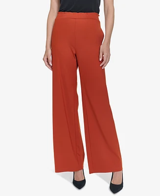 Halston Women's Pull-On Straight-Leg Pants