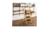 Slickblue 3 Step Ladder Portable Lightweight Step Stool