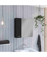 Depot E-shop Harbor Medicine Double Door Cabinet,Four Interior Shelves