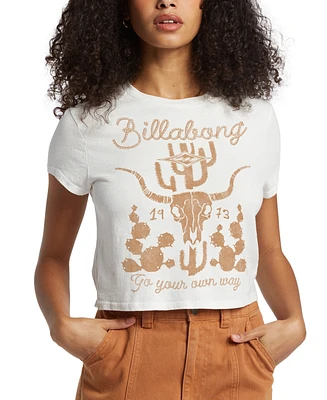 Billabong Juniors' Go Your Own Way Cotton Short-Sleeves T-Shirt