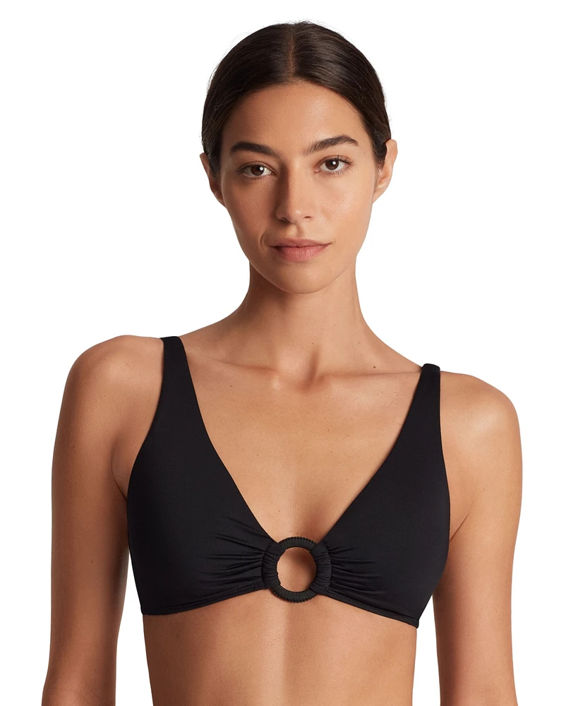 Lauren Ralph Women's Macrame-Ring Bikini Top