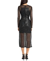 Donna Morgan Women's Sequined Midi Dress