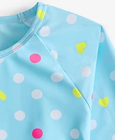 Epic Threads Toddler And Little Girls Splayful Dot Long-Sleeve Rash Guard Two Piece Set, Exclusively at Macy's