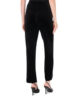 Sam & Jess Women's Velvet Straight-Leg Pull-On Pants