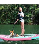 Hongge 10/11 Feet Inflatable Stand up Paddle Board with 3 Fins and Adjustable Paddle