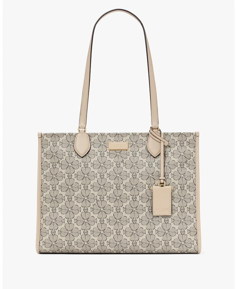 Kate Spade New York Women's Spade Flower Coated Canvas Large Tote Bag