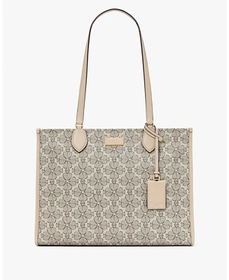 Kate Spade New York Women's Spade Flower Coated Canvas Large Tote Bag