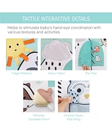 The Peanutshell 7 in 1 Baby Play Gym and Tummy Time Mat, Woodland Animals