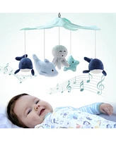 The Peanutshell Sealife Baby Musical Crib Mobile, 12 Lullabies