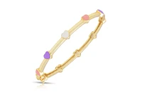 Lily Nily Girls Multi Color Heart Station Bangle