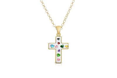 Lily Nily Girls White Cross Pendant