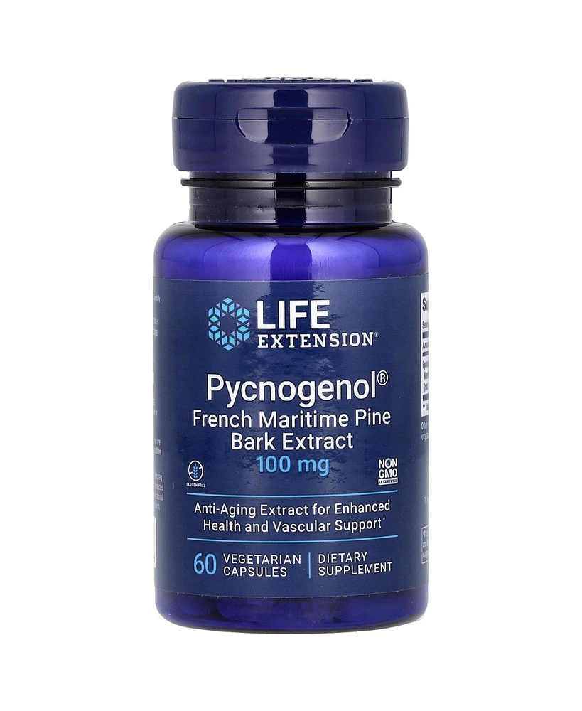 Life Extension Pycnogenol French Maritime Pine Bark Extract 100 mg