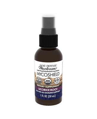 Host Defense MycoShield Throat Spray - Immune Health Support - Dietary Mushroom Supplement with Chaga, Reishi, Turkey Tail & More - On-the