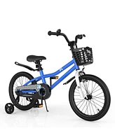 Hongge 18 Inch Kids Bike with Kickstand and Coaster Brake for 4-8 Years Old