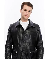 Furniq Uk Men's Genuine Leather Jacket