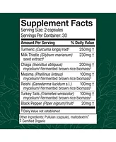 Host Defense MycoBotanicals Liver Capsules - Liver Health Supplement with Milk Thistle & Turmeric Root