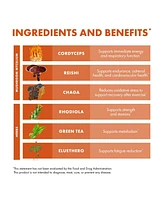Host Defense MycoBotanicals Energy Capsules - Energy & Respiratory Support Supplement - Herbal Green Tea Capsules