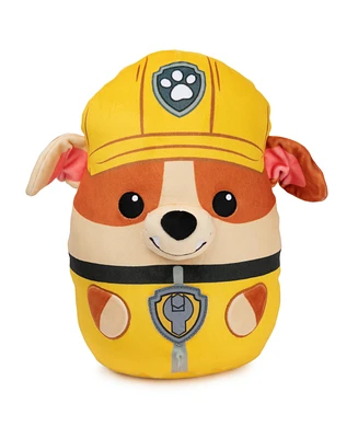 Paw Patrol Rubble Squish Plush, Official Toy from The Hit Cartoon, Squishy Stuffed Animal