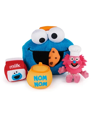 Sesame Street Official Cookie Monster Gonger Premium Plush Sensory Toys Playset