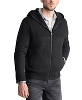 Men's Walmick Full-Zip Knit Hoodie with Sherpa Lining