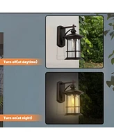 Flynama 1-Light Black Outdoor Wall Sconce (1-Pack)