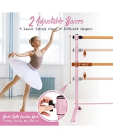 Hongge 4 Foot Portable Freestanding Double Ballet Barre