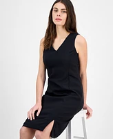 Anne Klein Women's Seam-Detail Sleeveless Shell Dress