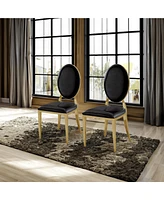 Streamdale Furniture Leatherette Dining Chair Set Of 2