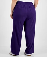 Id Ideology Women's Wide-Leg Pull-On Pants, Exclusively at Macy's