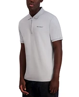 Karl Lagerfeld Paris Men's Slim Fit Short Sleeve Signature Logo Polo Shirt