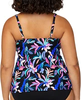 Island Escape Plus Monterey Printed Tankini