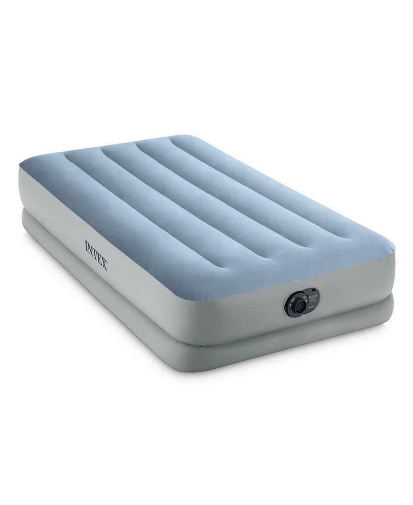 Intex Dura Beam Plus Mid-Rise Comfort 14" Twin Air Mattress with Built-In Pump