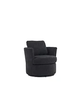 Streamdale Furniture Swivel Barrel Chair for Home and Office Use