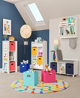 RiverRidge Home Book Nook Collection Kids Cubby Storage Tower with Bookshelves