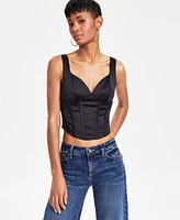 Guess Women's J'Adore Sleeveless Sweetheart Corset Top