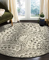 Lr Home Radiance RDC54087 6' x 6' Round Area Rug