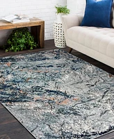 Closeout! Lr Home Tempest Abstract Arctic Glacier 5' x 7'6" Area Rug