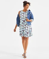 Style & Co Women's Printed Sleeveless Flip-Flop Dress, Exclusively at Macy's