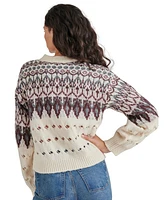 Steve Madden Women's Irisa Fair Isle Cardigan