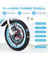 16" Kid s Bike for 4-7 with Height-Adjustable Handlebar & Saddle Handbrake