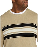 Johnny Bigg Big & Tall Waffle Stripe Sweater