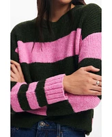 Desigual Women's Two-tone striped sweater