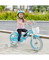 Hongge 14/16/18 Inch Kids Bike with Dual Brakes and Adjustable Seat-14 inches