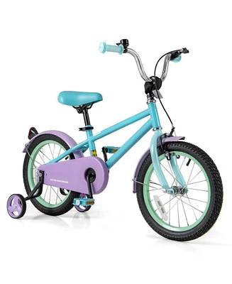 Hongge Kids Bike with Adjustable Handlebar and Saddle Purple-16 Inches