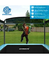 Gymax 6FT Recreational Kids Trampoline W/Swing Safety Enclosure Indoor/Outdoor Orange